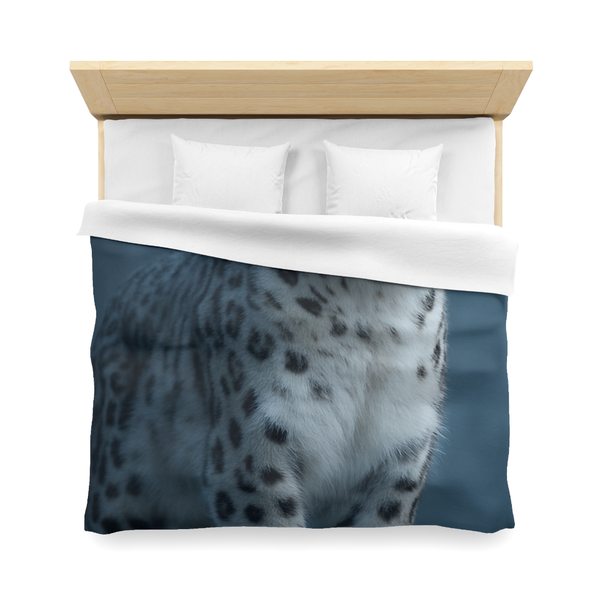 Cloud Cliff Snow Leopard designer printed duvets