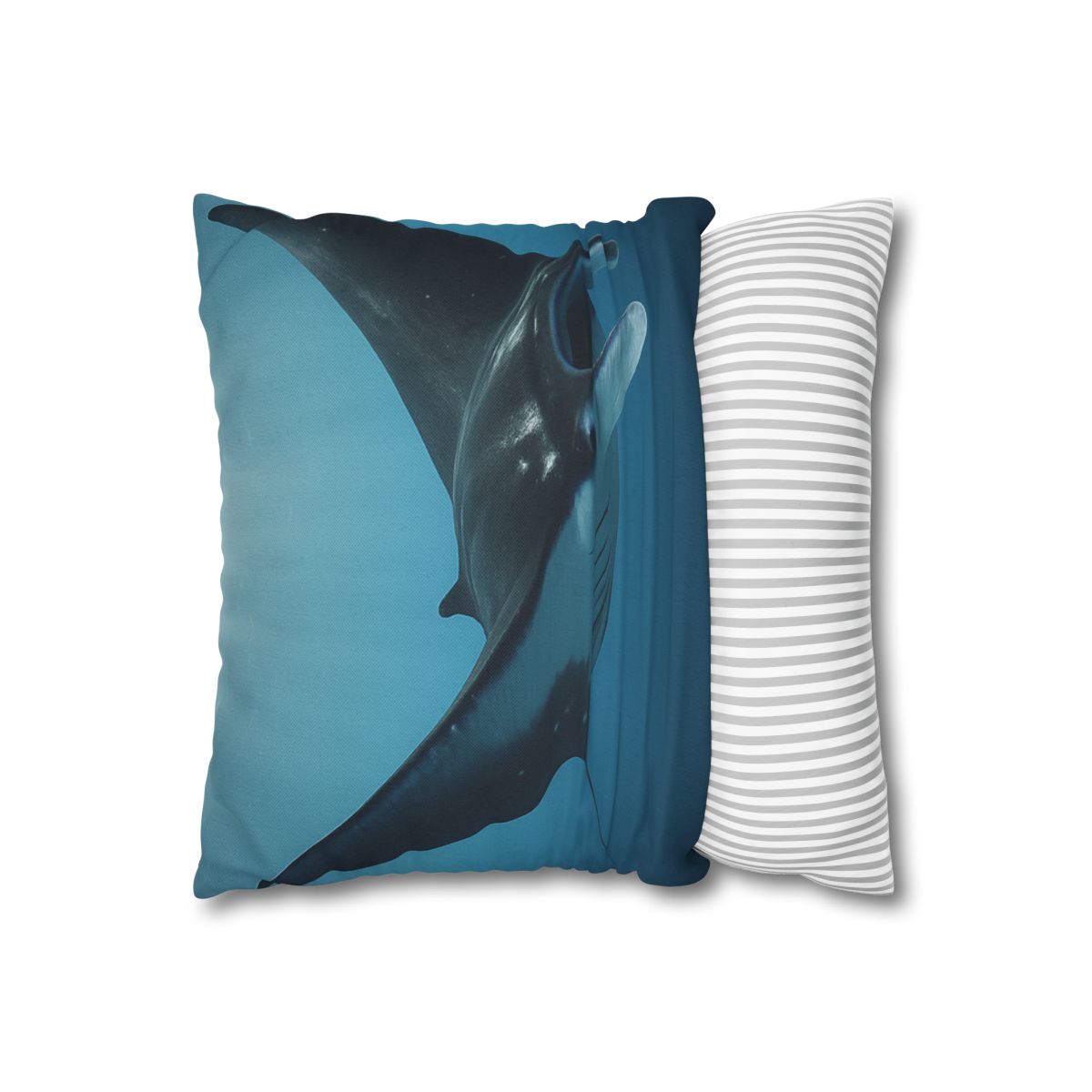 Manta Ray Silent Glide designer print pillow cases