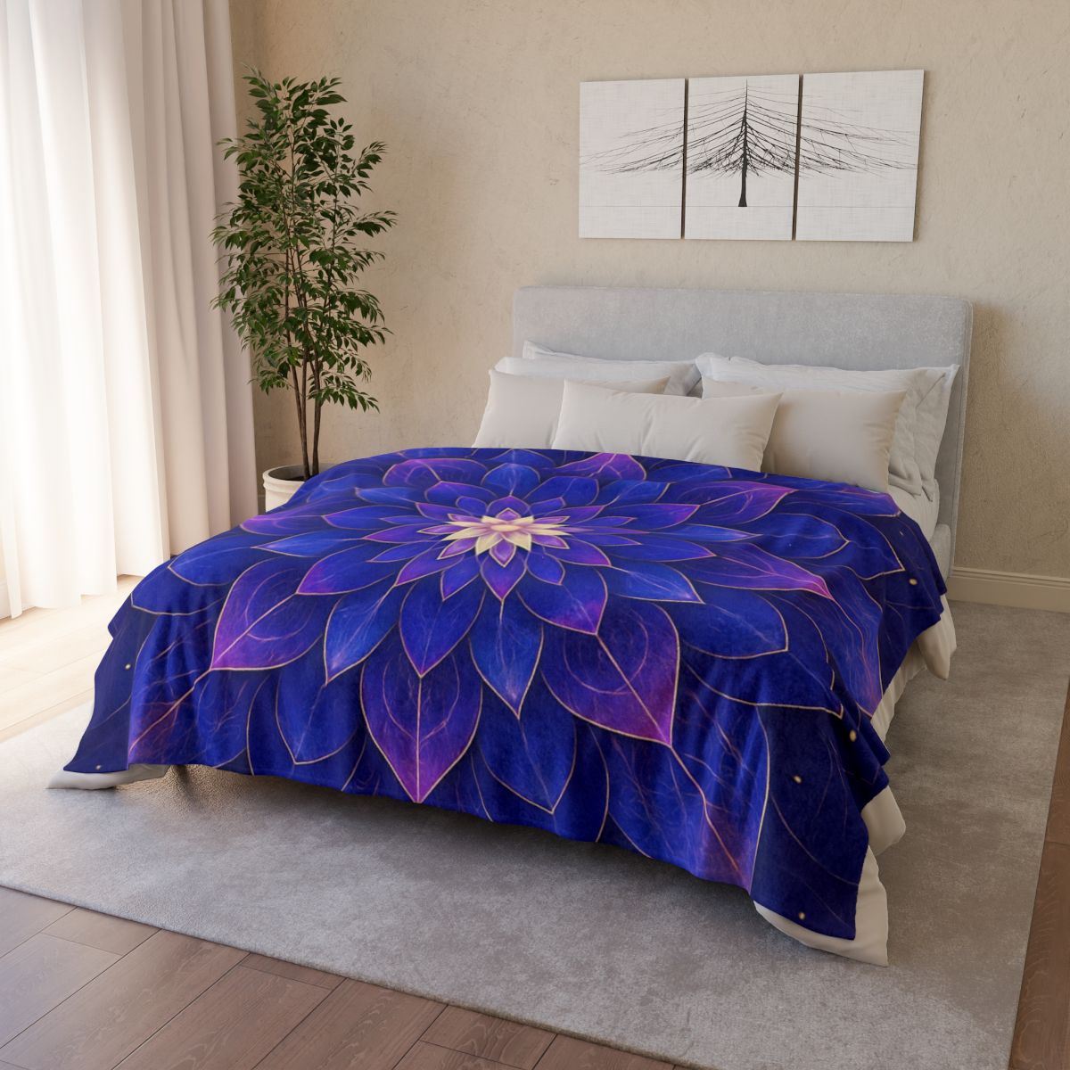 Petal Prism Mandala unique gift blankets