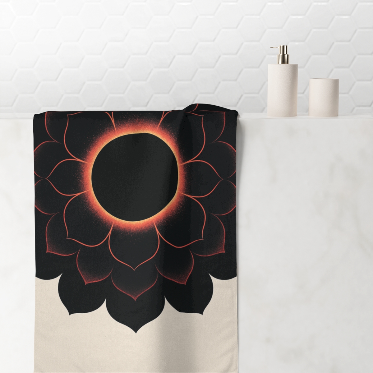 Petal Eclipse Rosette stylish beach towels