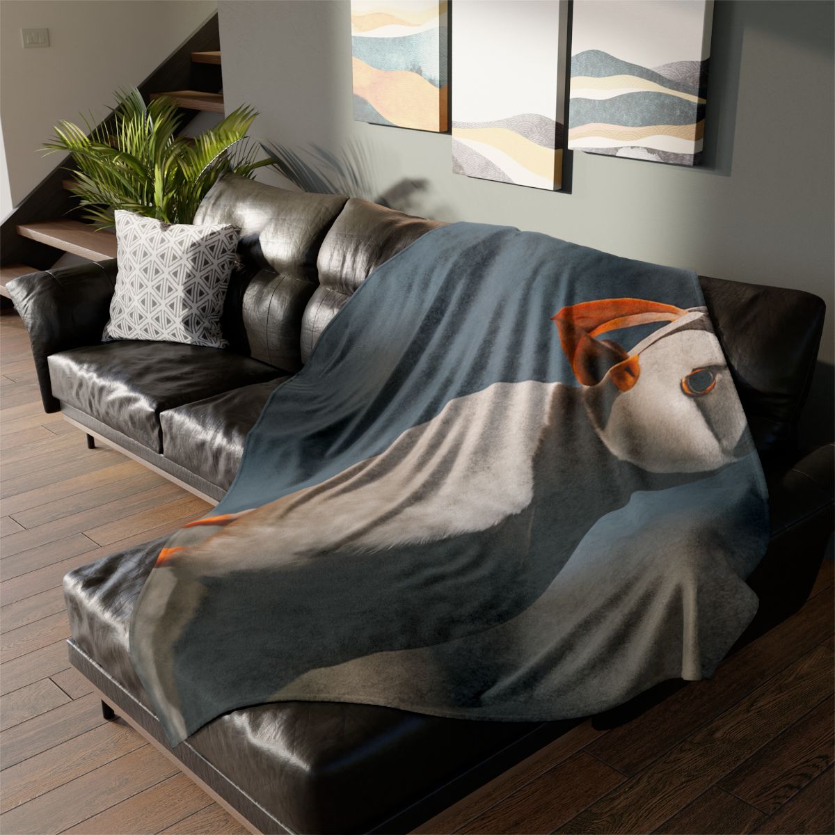 Cliff Breeze Atlantic Puffin unique gift blankets