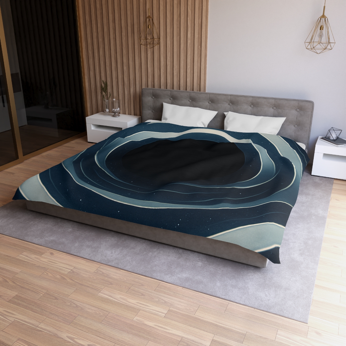 Gravitational Lens Mirage Arc unique patterned duvets
