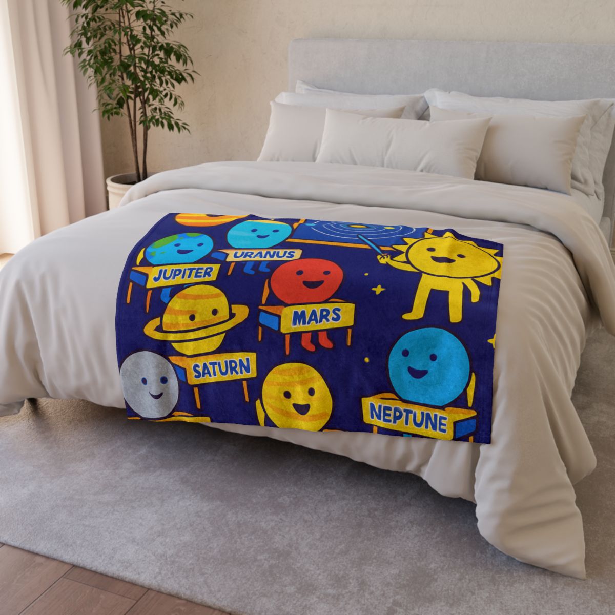 Planet School In The Sky unique gift blankets