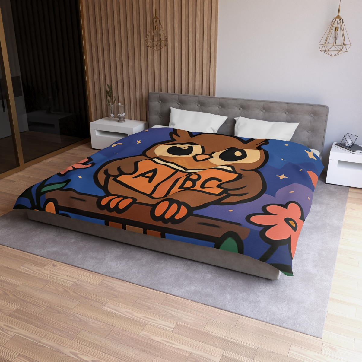 Nebula Garden Owl soft comforter duvets