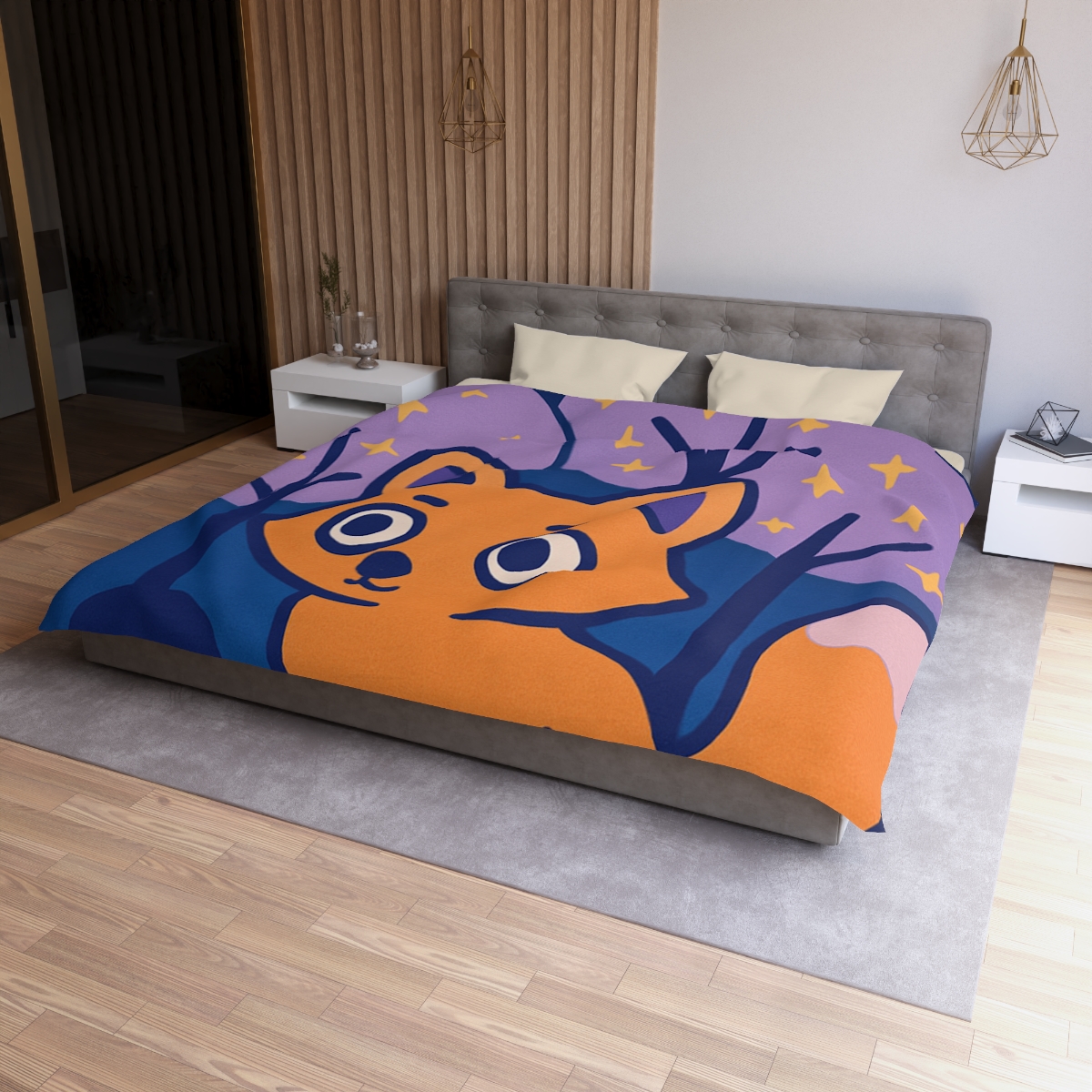 Galactic Forest Fox duvets for gifts