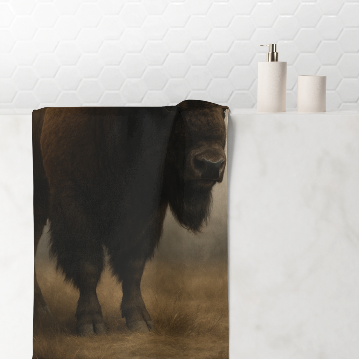 Storm Crown American Bison custom towels