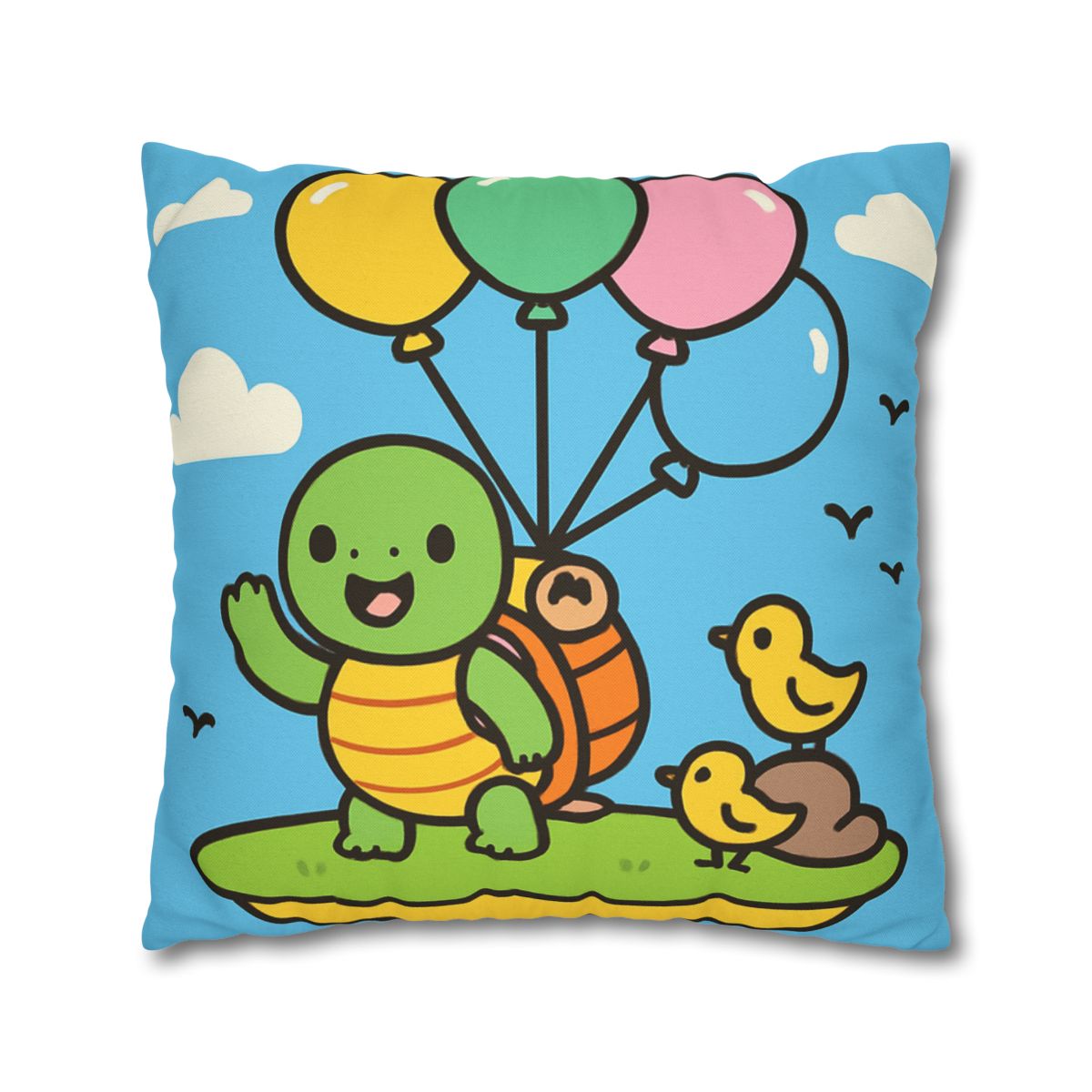 Balloon Island Adventure stylish decorative pillowcases