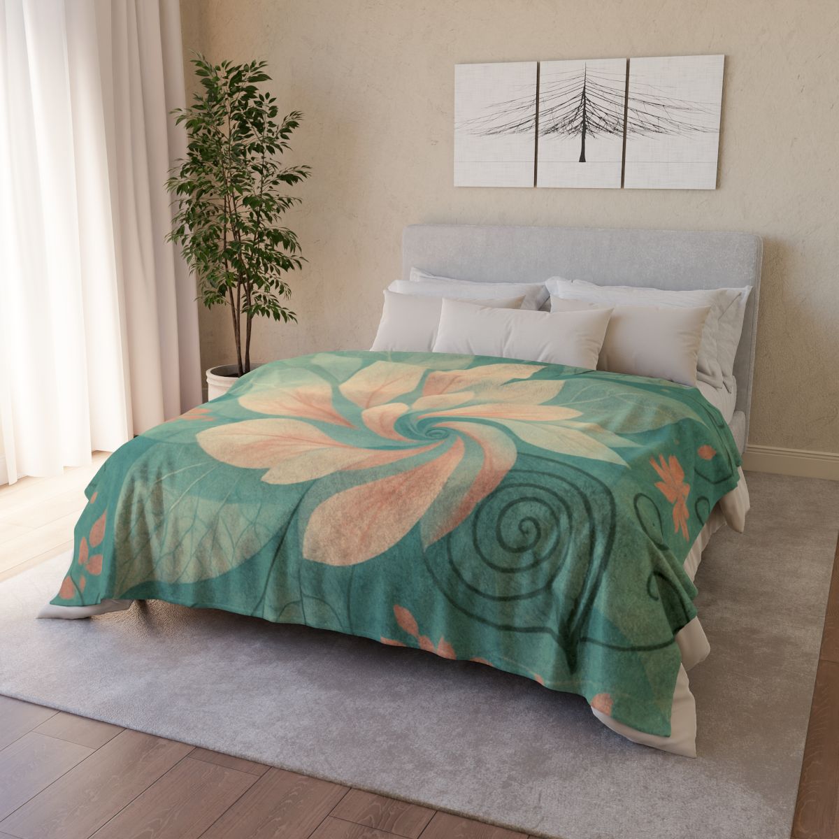 Petal Nebula Lace trendy patterned blankets
