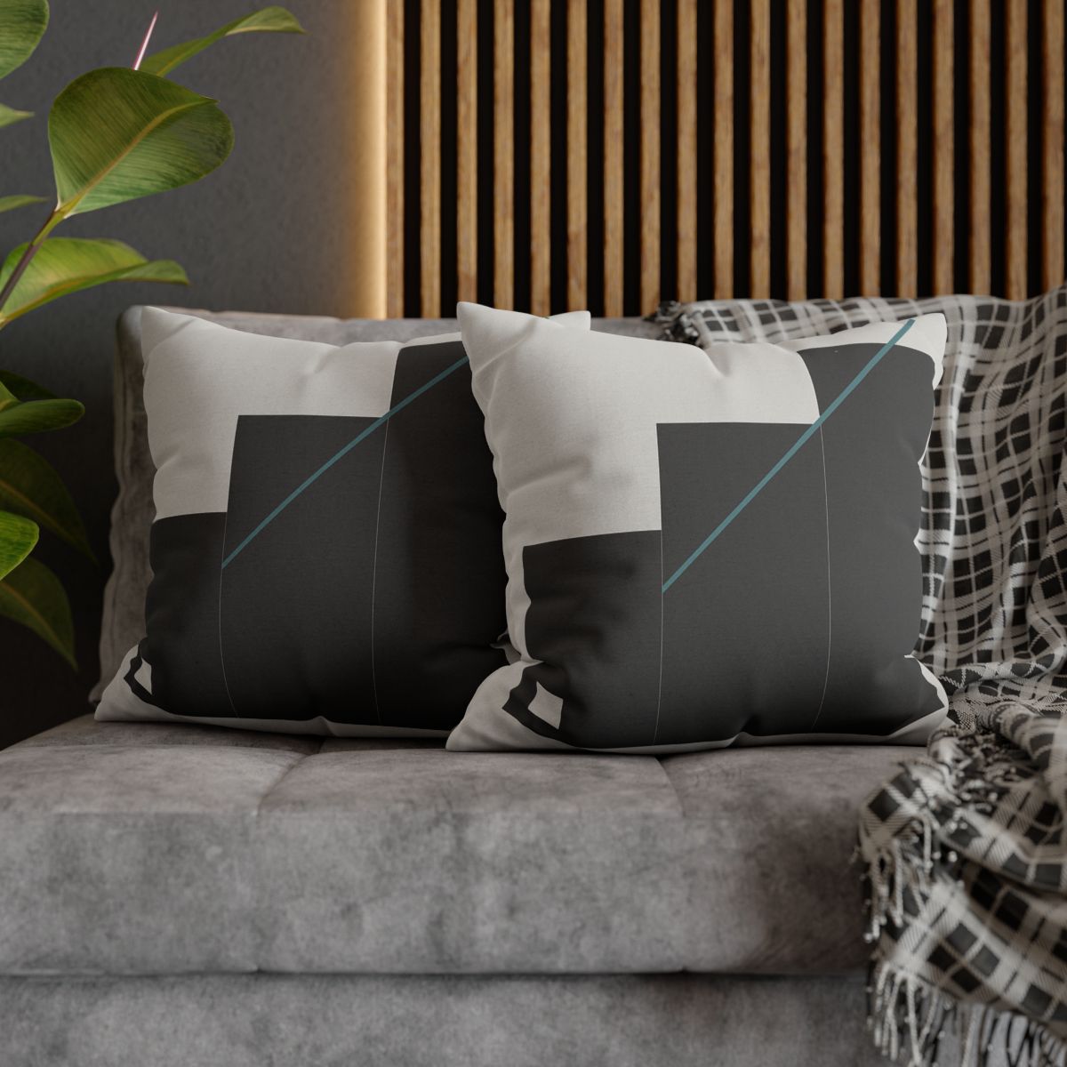 Stepped Rectangles With Quiet Diagonal stylish decorative pillowcases