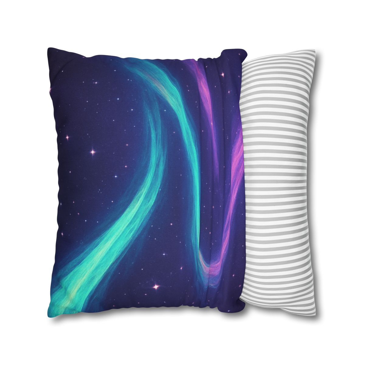 Aurora Plasma Ribbon Drift trendy patterned pillow cases