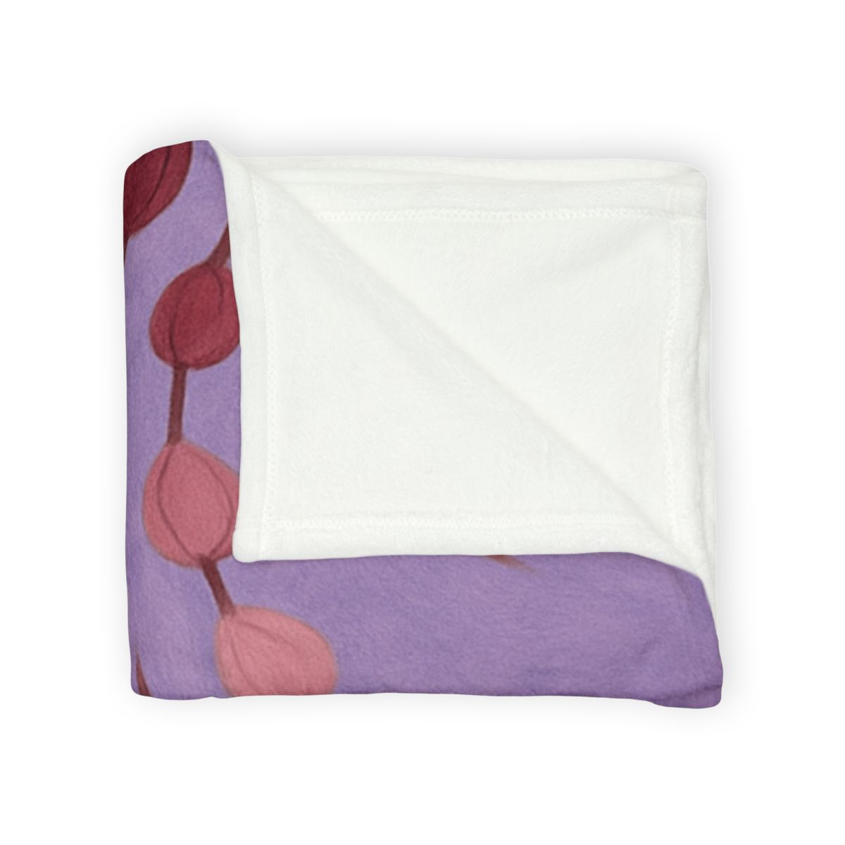 Spiral Bud Cascade designer printed blankets