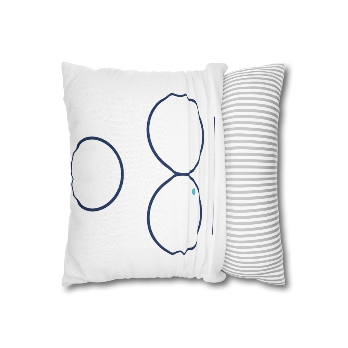 Triad Rings With Shared Tangent custom pillow cases