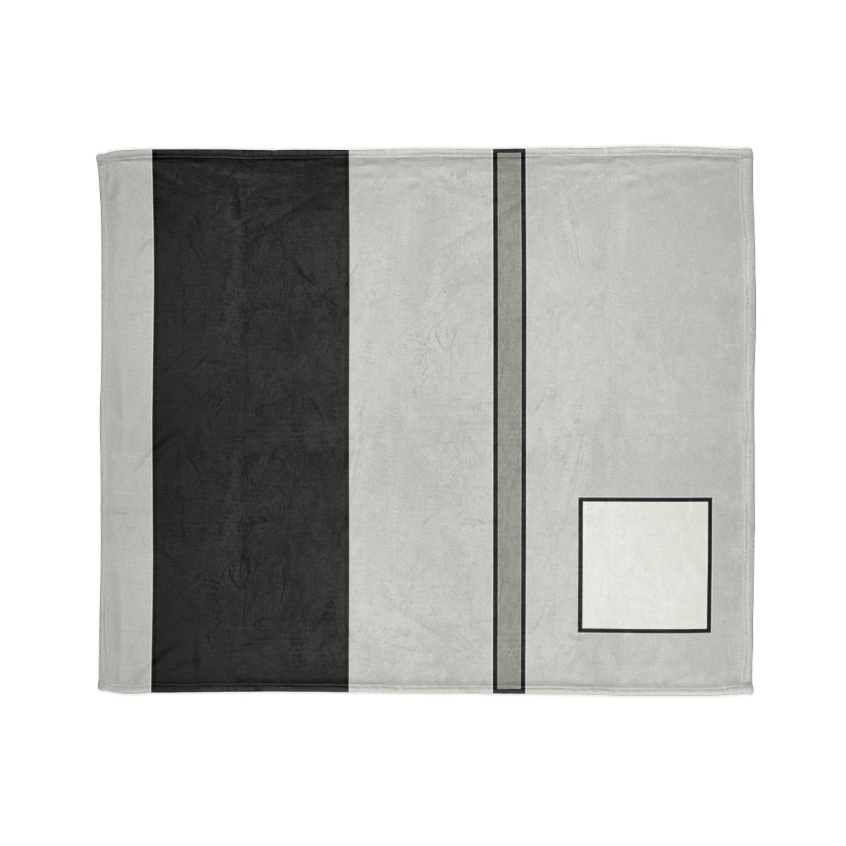 Offset Rectangle Composition soft fleece blankets