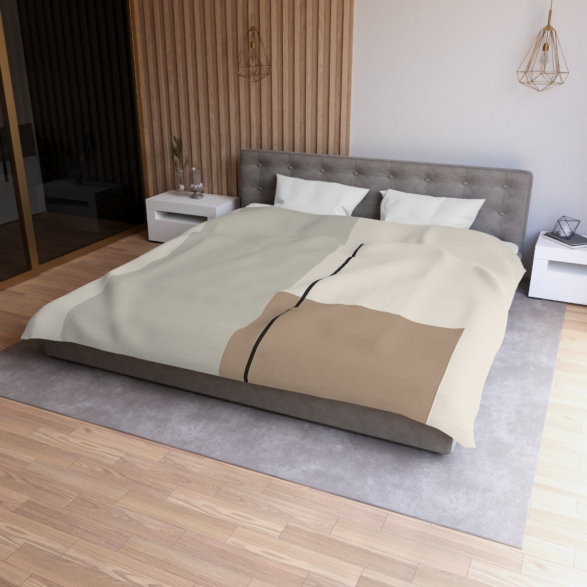 Offset Rectangle Pair With Line duvets for gifts