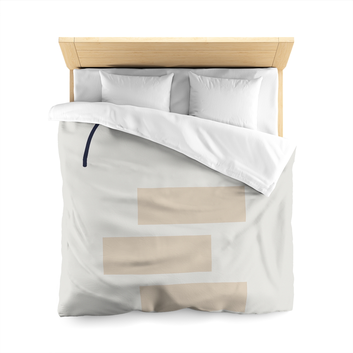 Quiet Arc With Stepped Blocks designer printed duvets