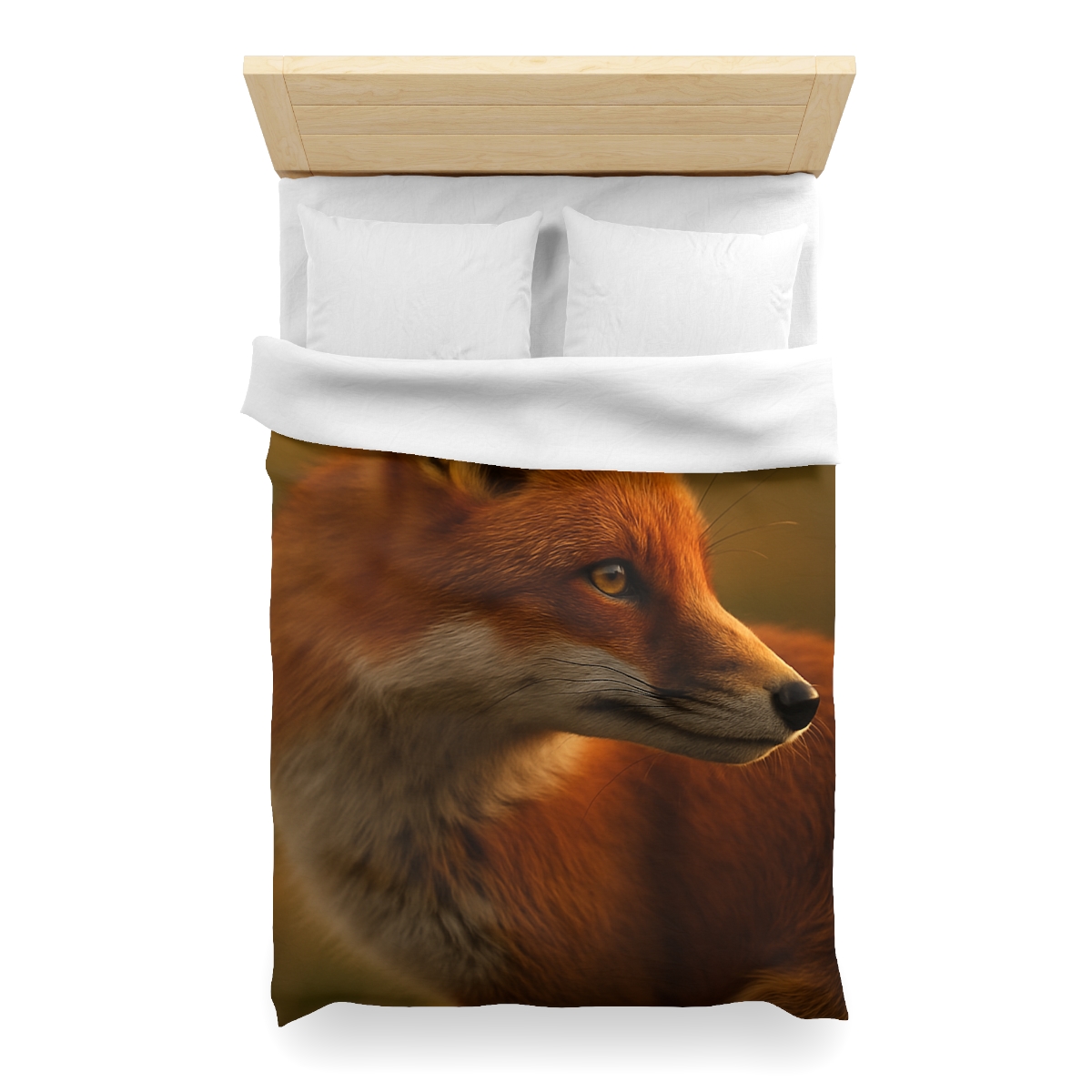 Crimson Whisper Red Fox soft comforter duvets