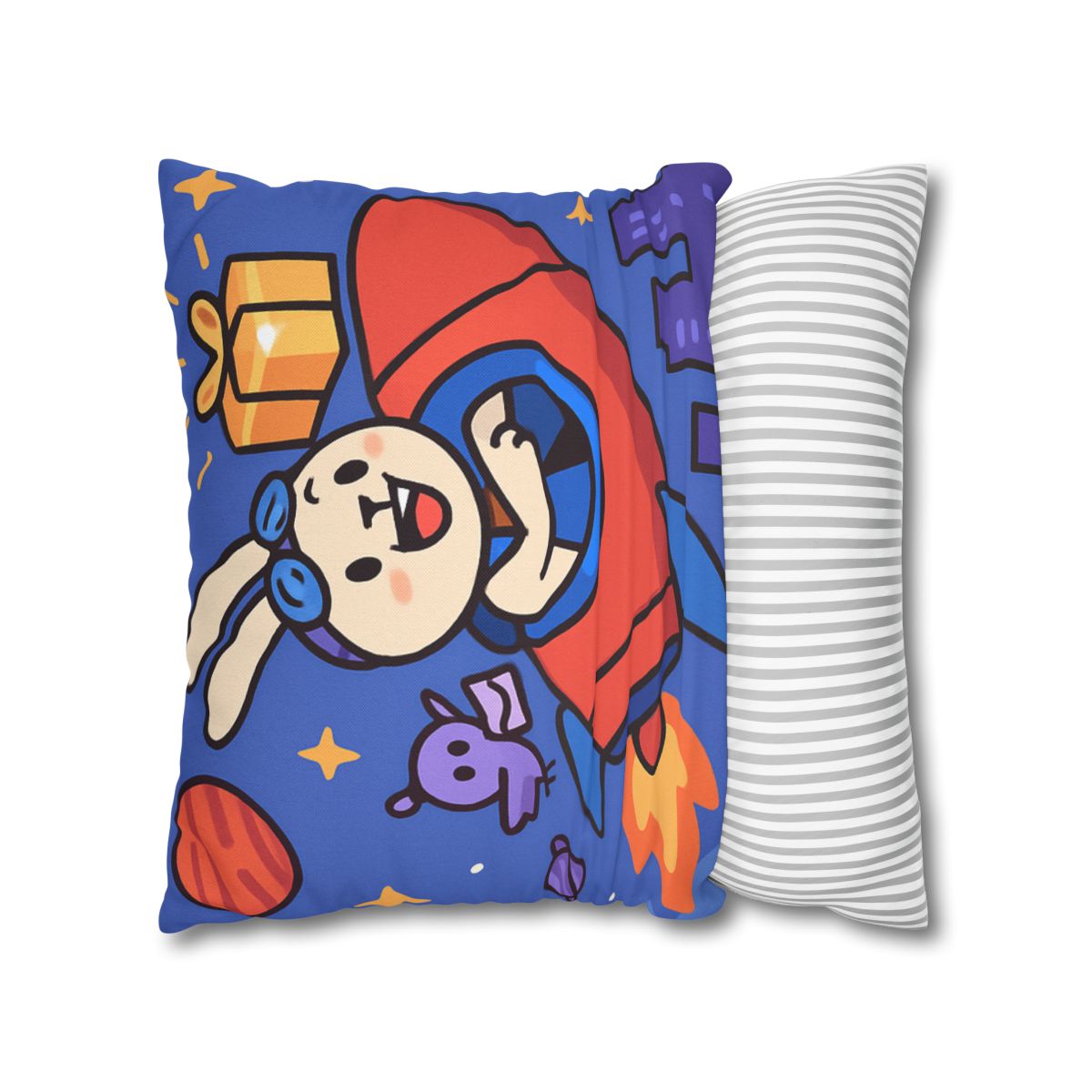 Rocket Rabbit Space Delivery soft cotton pillow cases