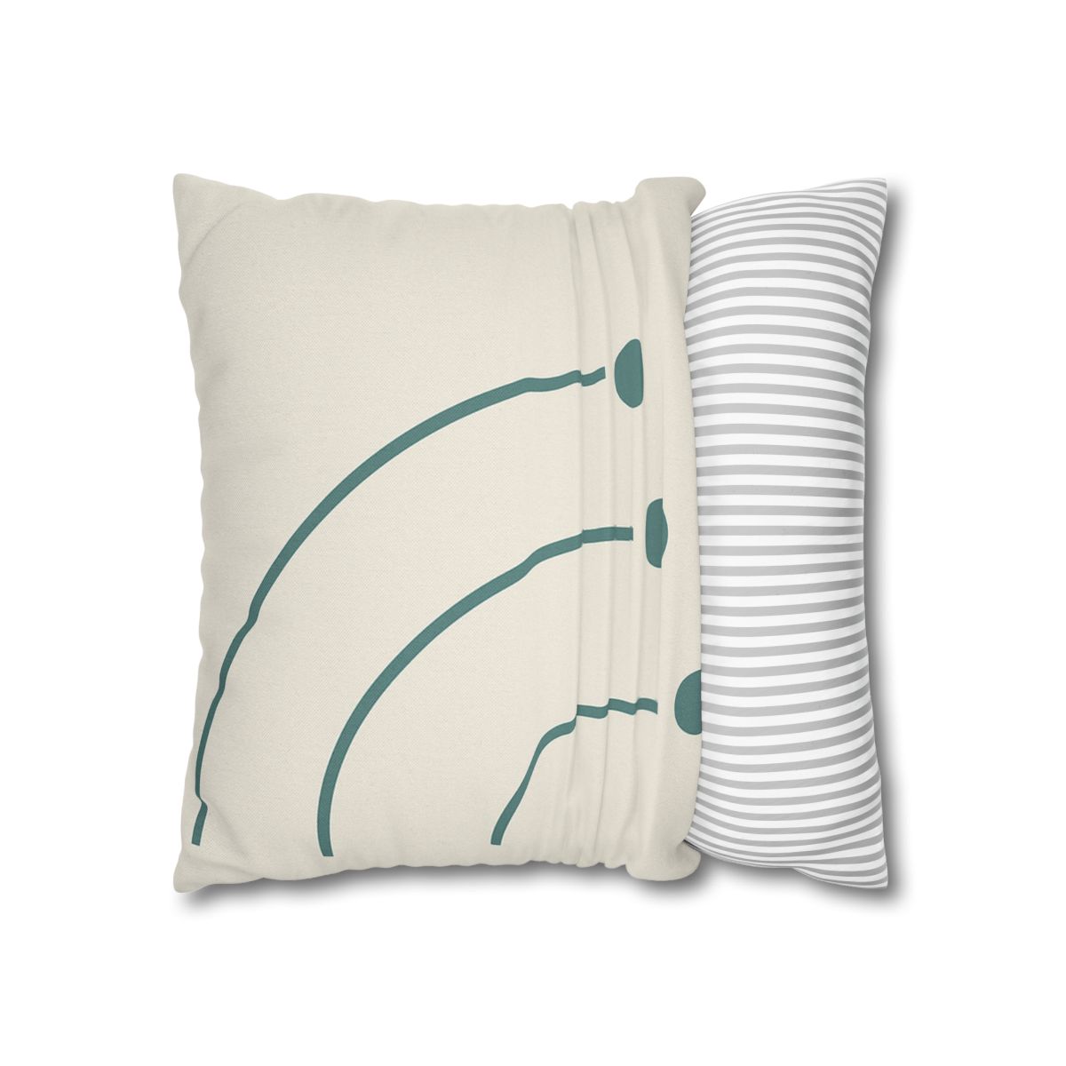 Balanced Arc And Dot Trio personalized pillow covers