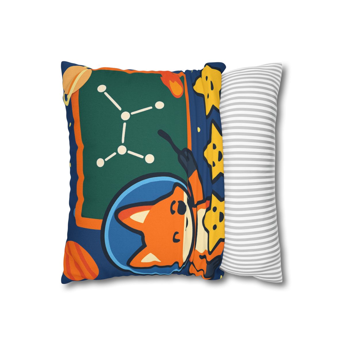 Comet Classroom Space Fox stylish decorative pillowcases