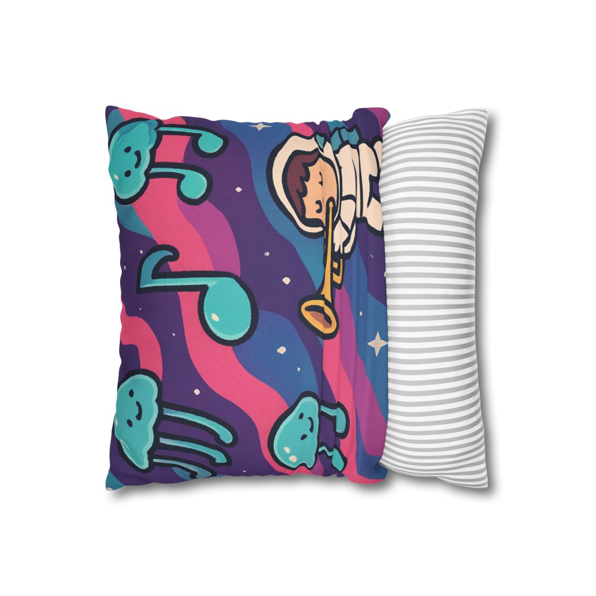 Nebula Jellyfish Orchestra designer print pillow cases