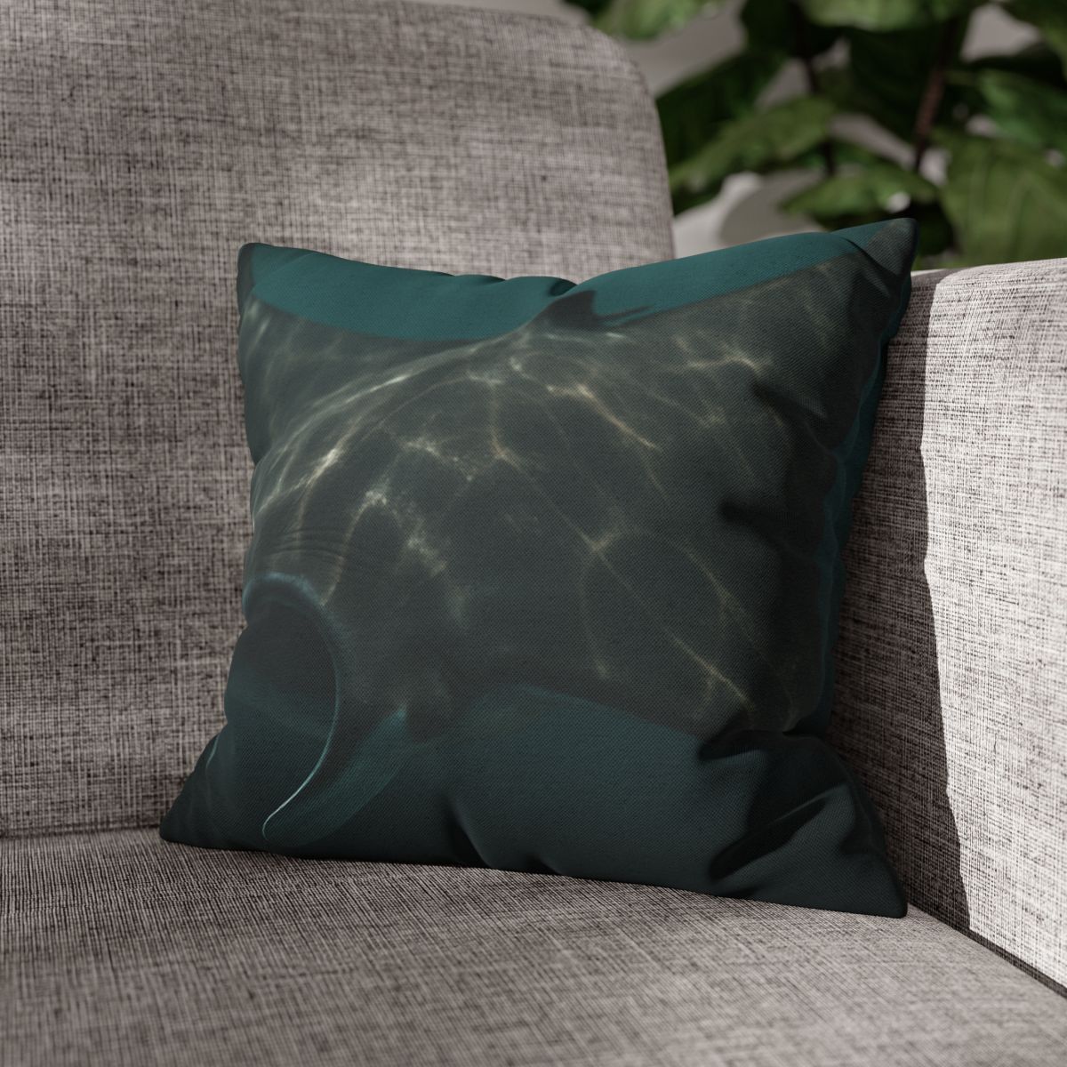 Moonlit Drift Giant Manta Ray designer print pillow cases