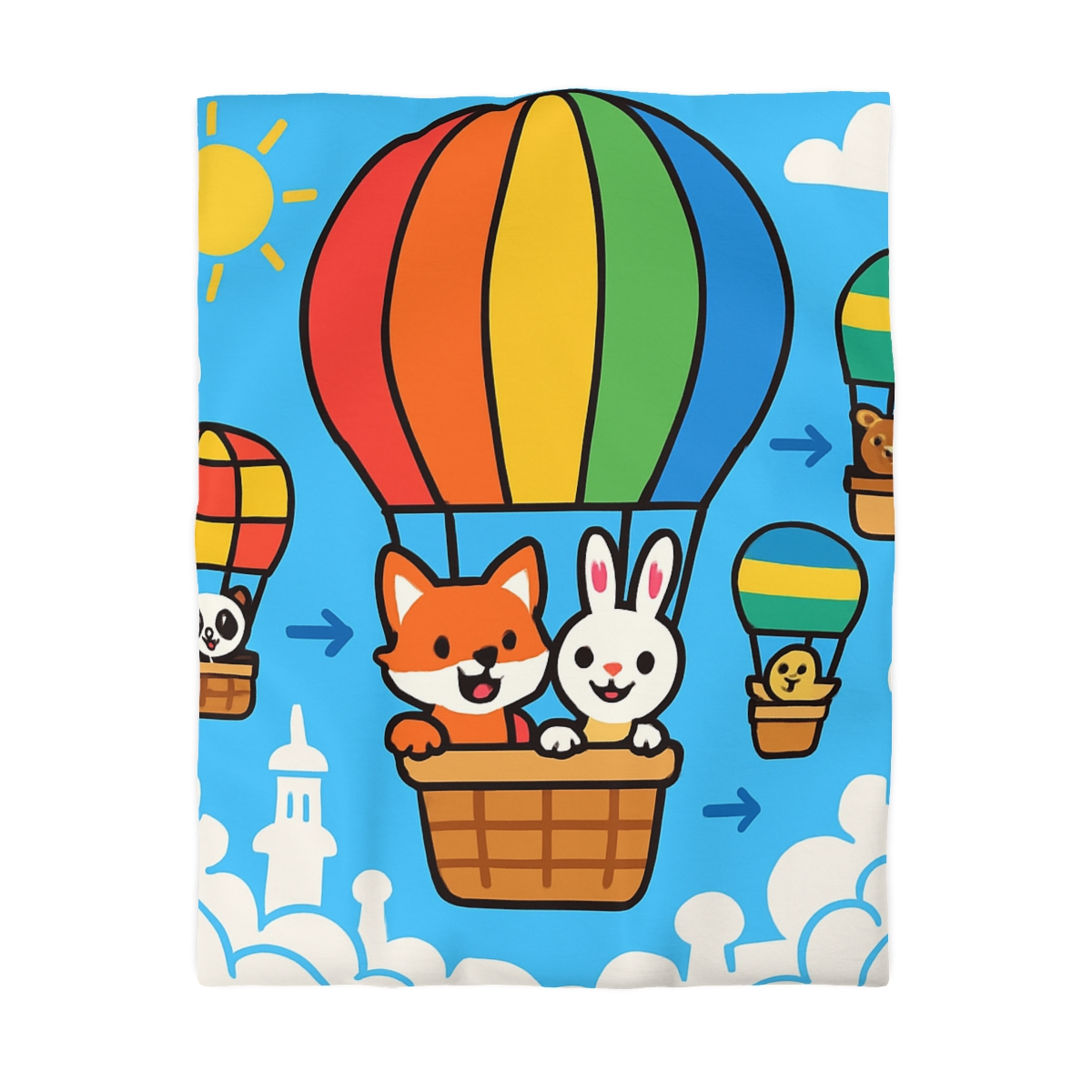 Cloud City Balloon Race warm winter duvets