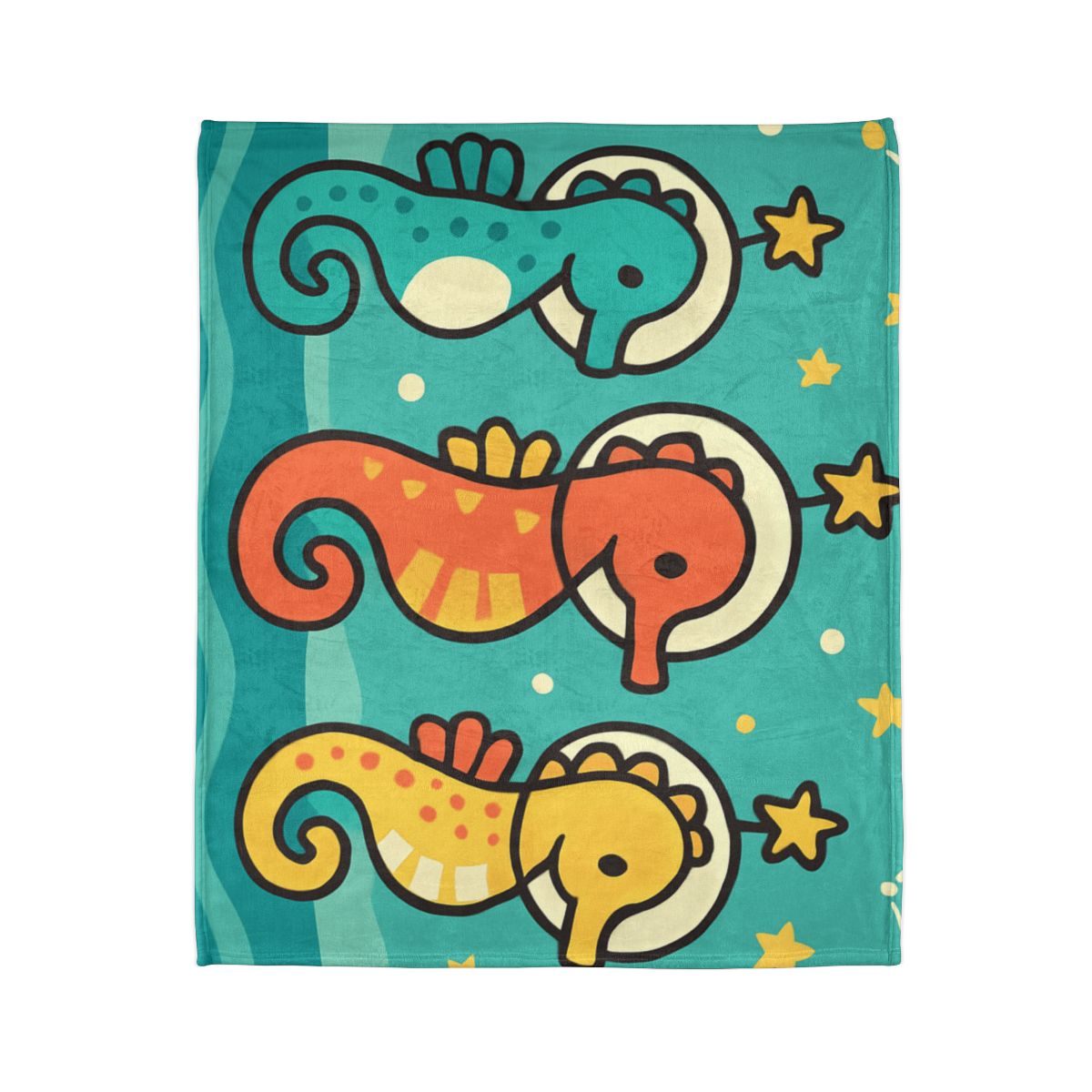 Starship Seahorse Parade unique gift blanketscustom blankets