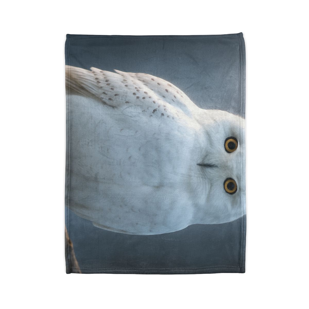 Twilight Watcher Snowy Owl stylish throw blankets