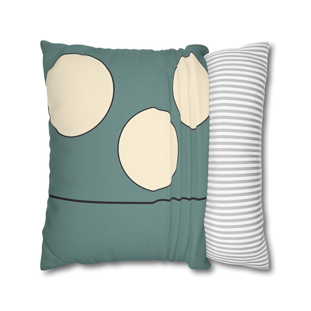 Staggered Trio Of Circles With Thin Divider unique gift pillow cases