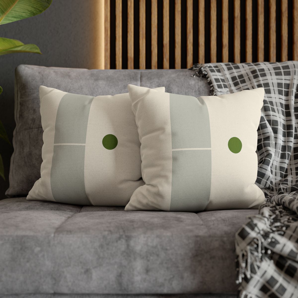 Split Column With Floating Dot soft cotton pillow cases