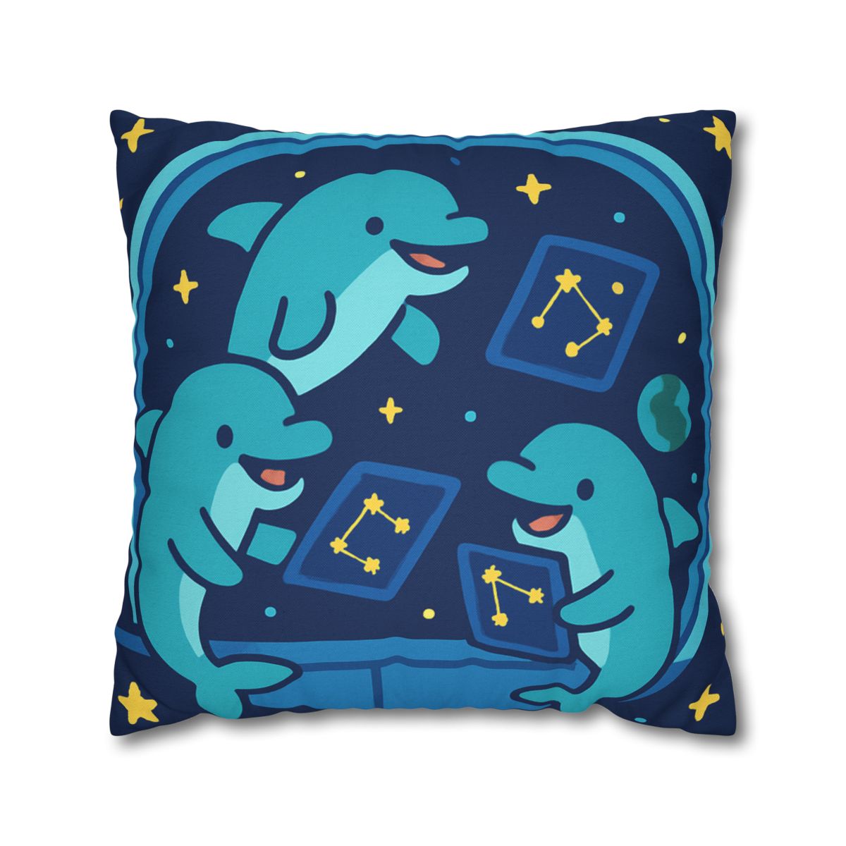Cosmic Dolphin Classroom unique gift pillow cases