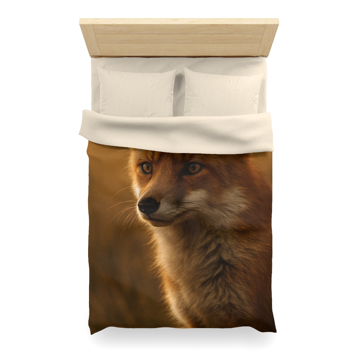 Crimson Whisper Red Fox stylish duvet covers