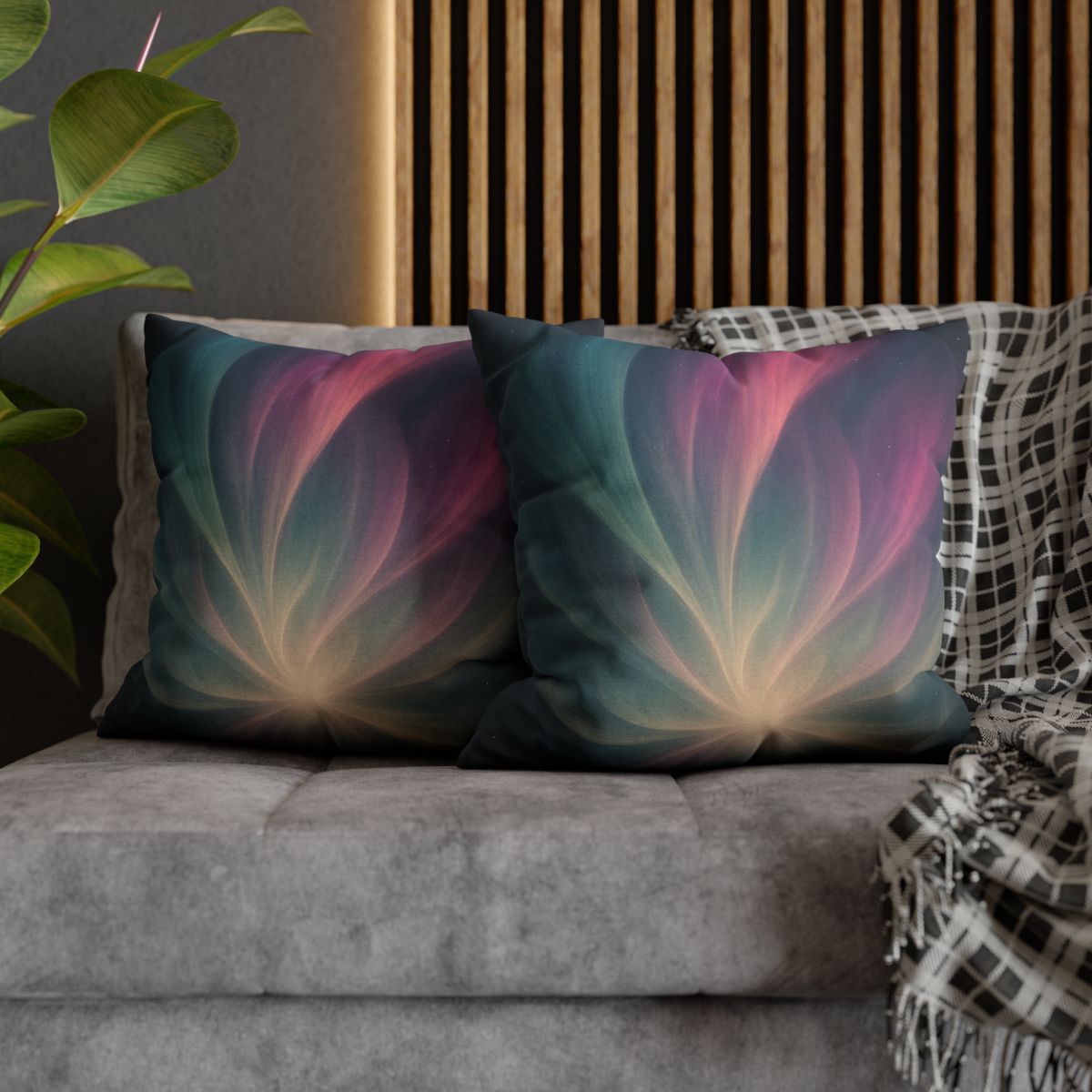 Aurora Nexus Bloom custom pillow cases