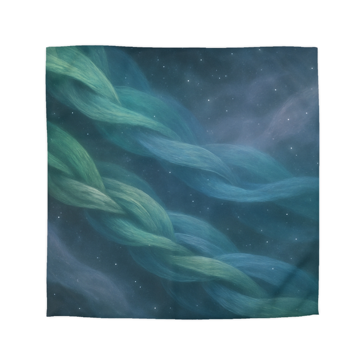 Auroral Nebula Weave designer printed duvets