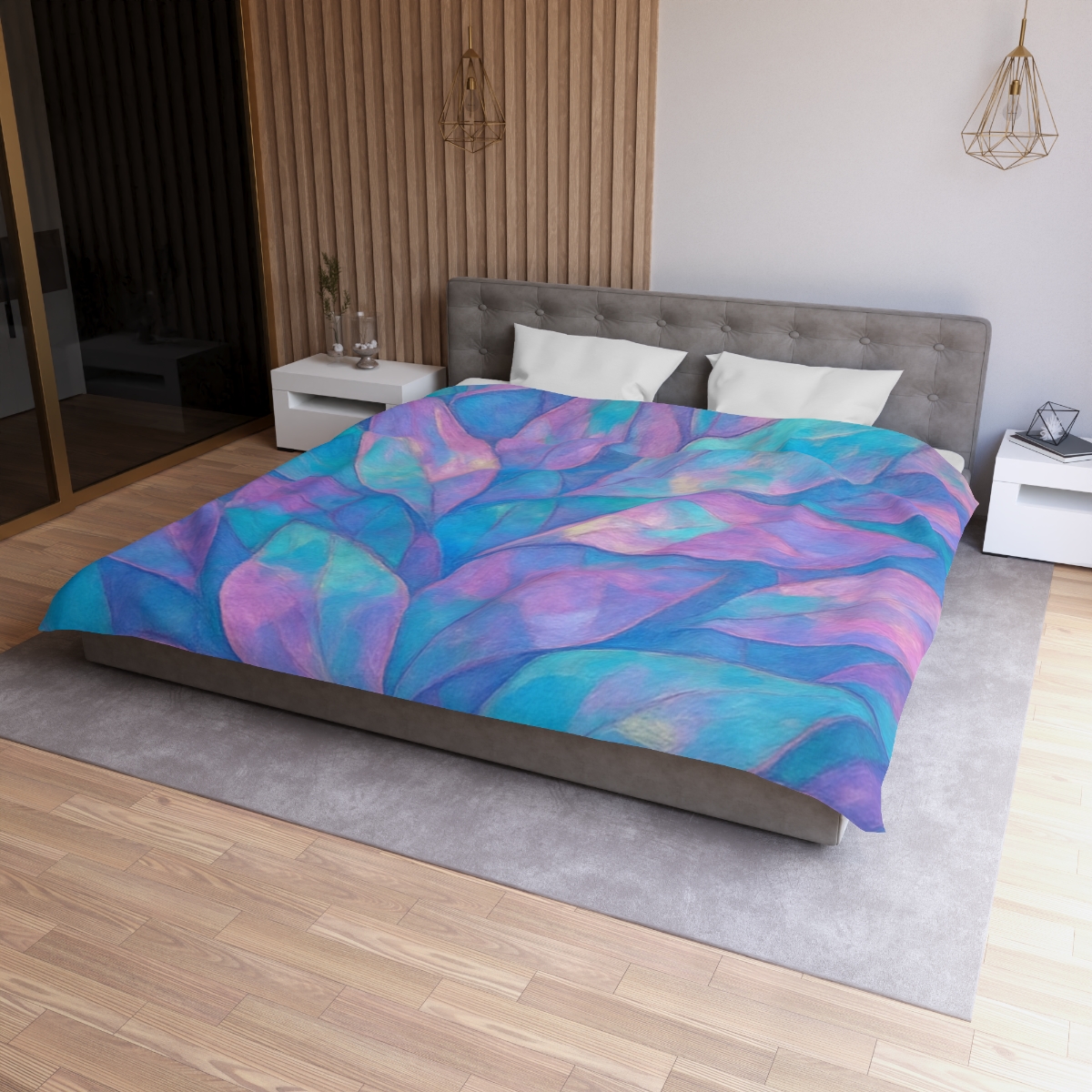 Petal Mosaic Aurora warm winter duvets