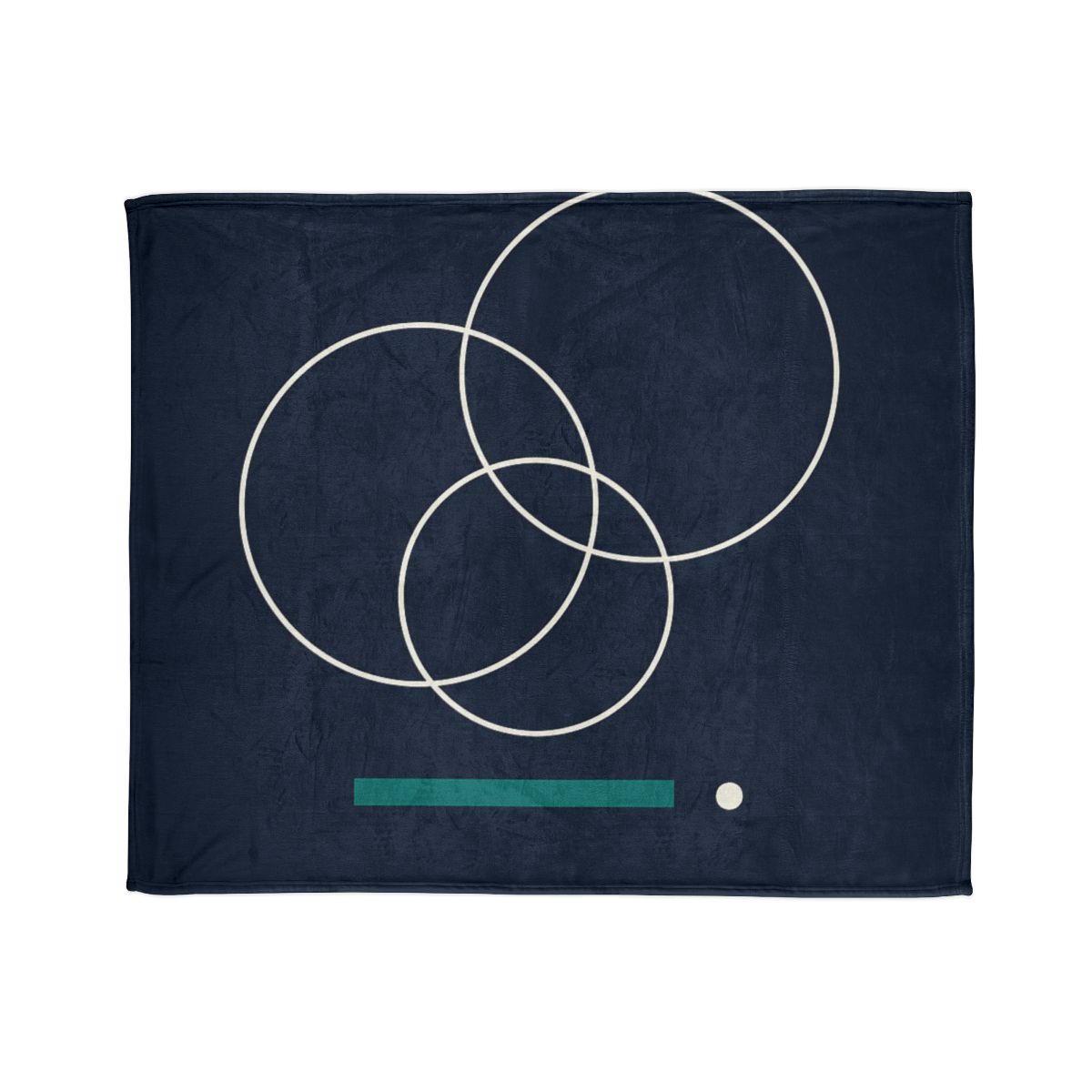 Staggered Rings And Anchored Bar stylish throw blankets