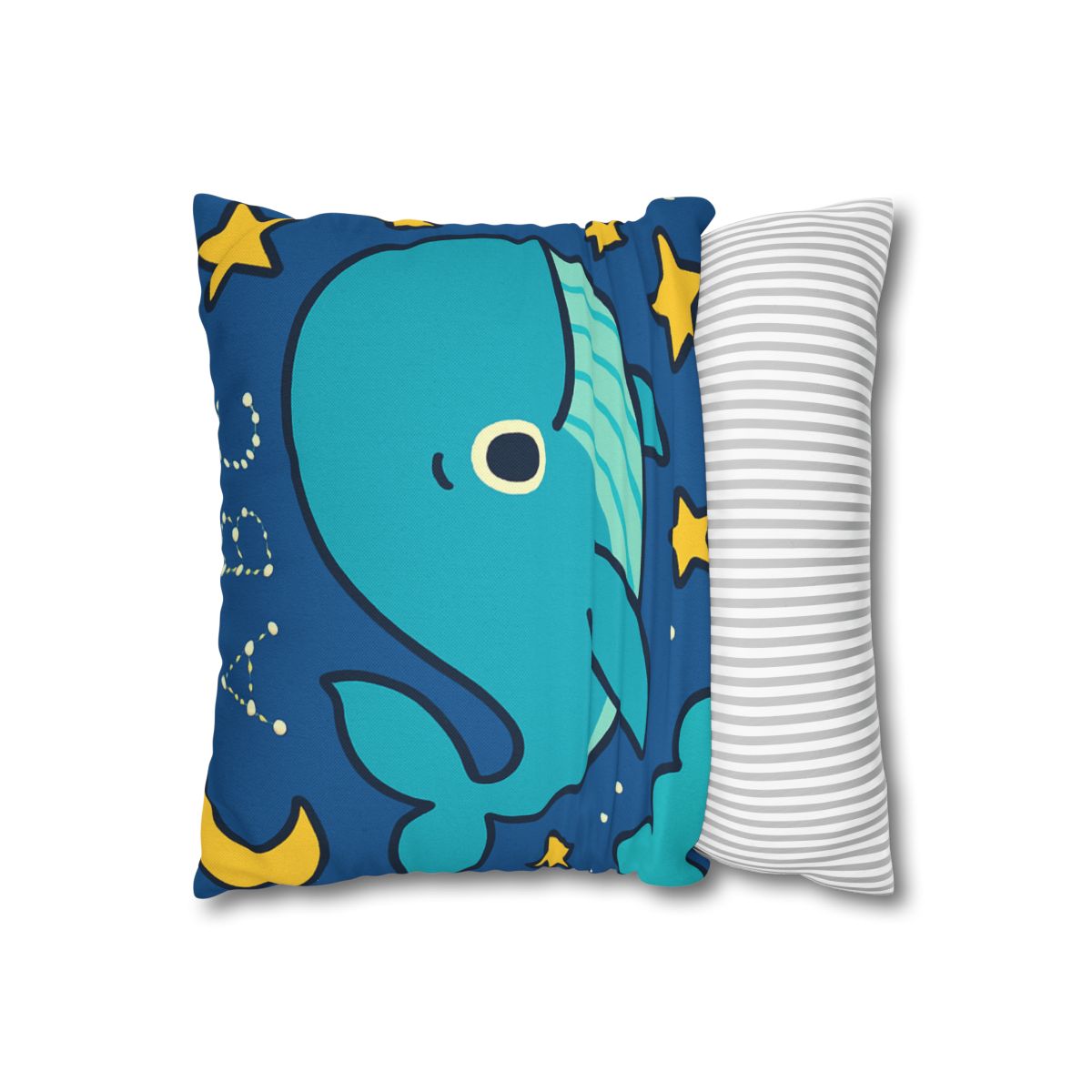 Starry Whale Expedition custom pillow cases