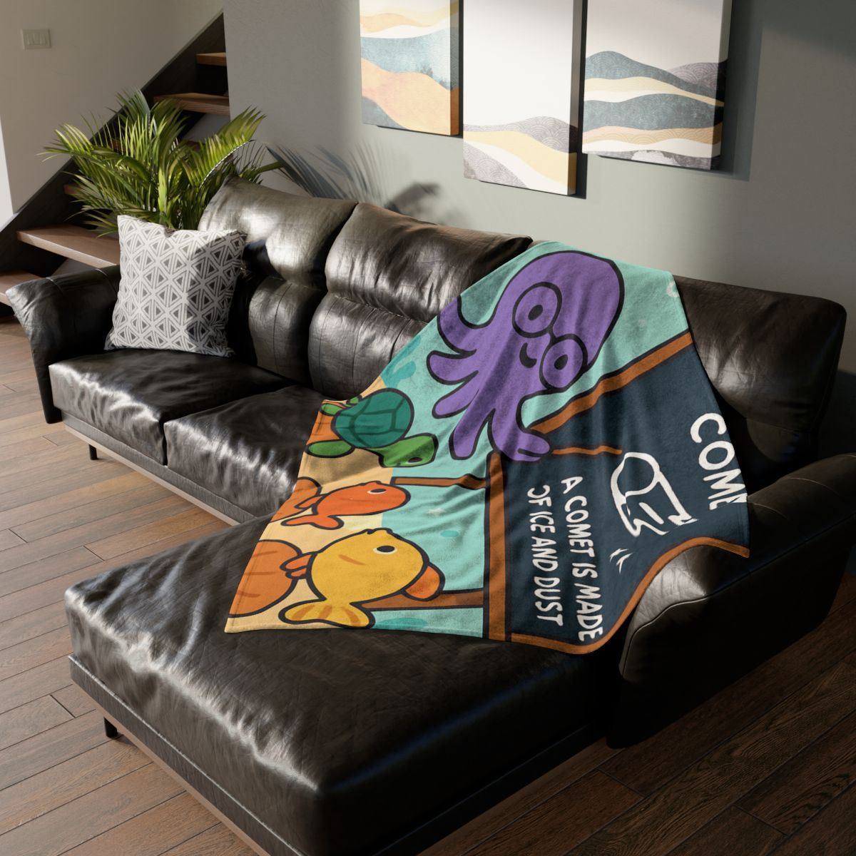 Comet Classroom With Professor Octopus warm winter blankets