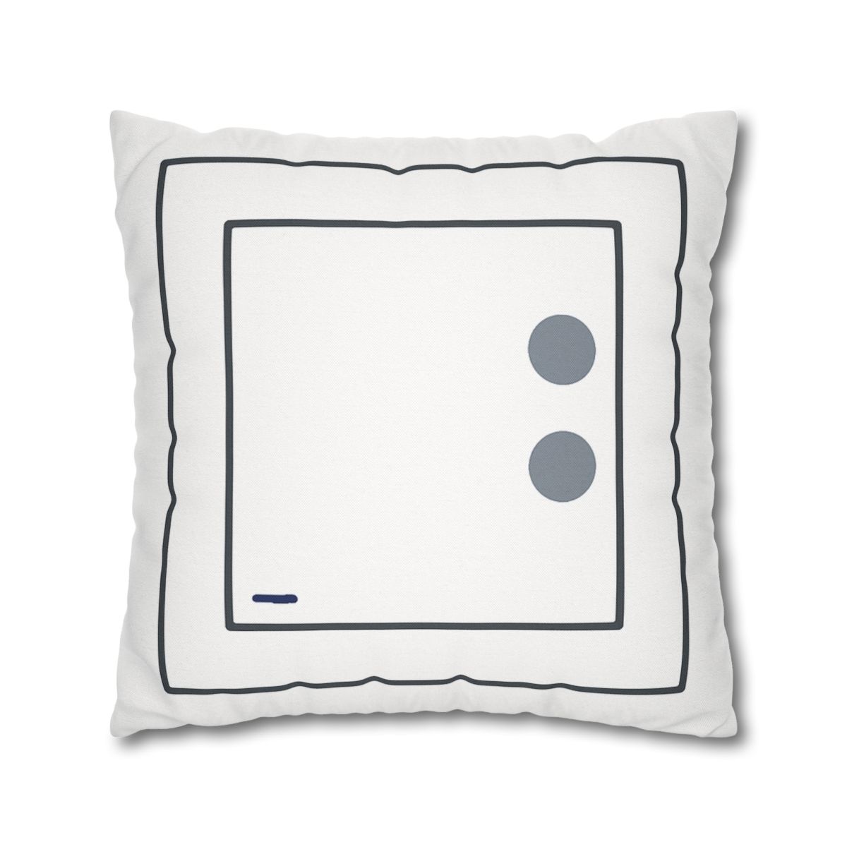 Nested Square With Sliding Circle Pair personalized pillow covers