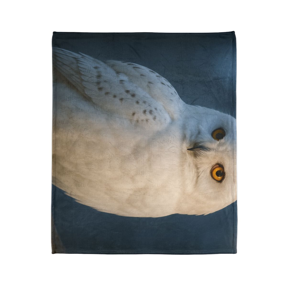 Twilight Watcher Snowy Owl soft fleece blankets