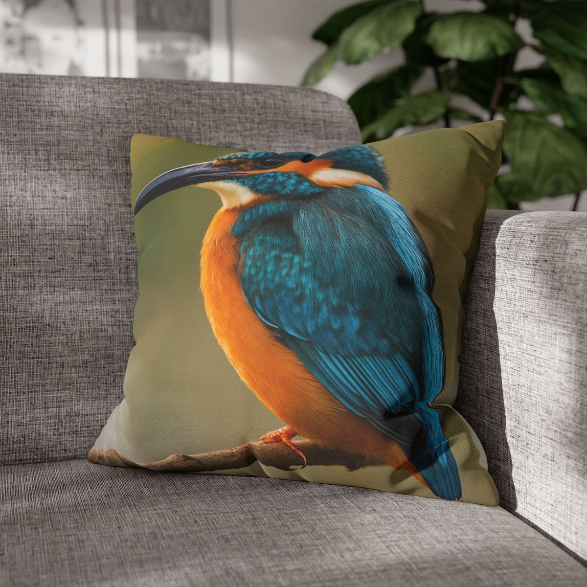 Sapphire Bolt Kingfisher soft cotton pillow cases