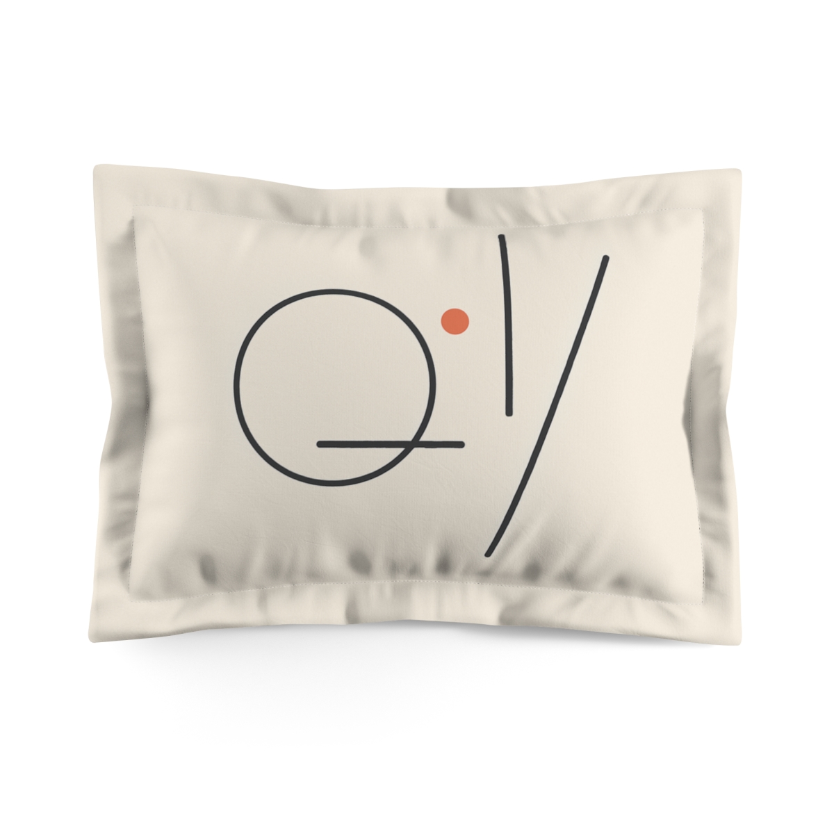 Offset Ring With Three Quiet Bars personalized decorative pillows