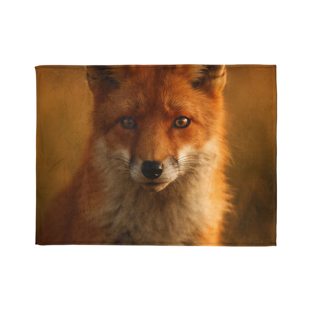 Crimson Whisper Red Fox personalized cozy blankets
