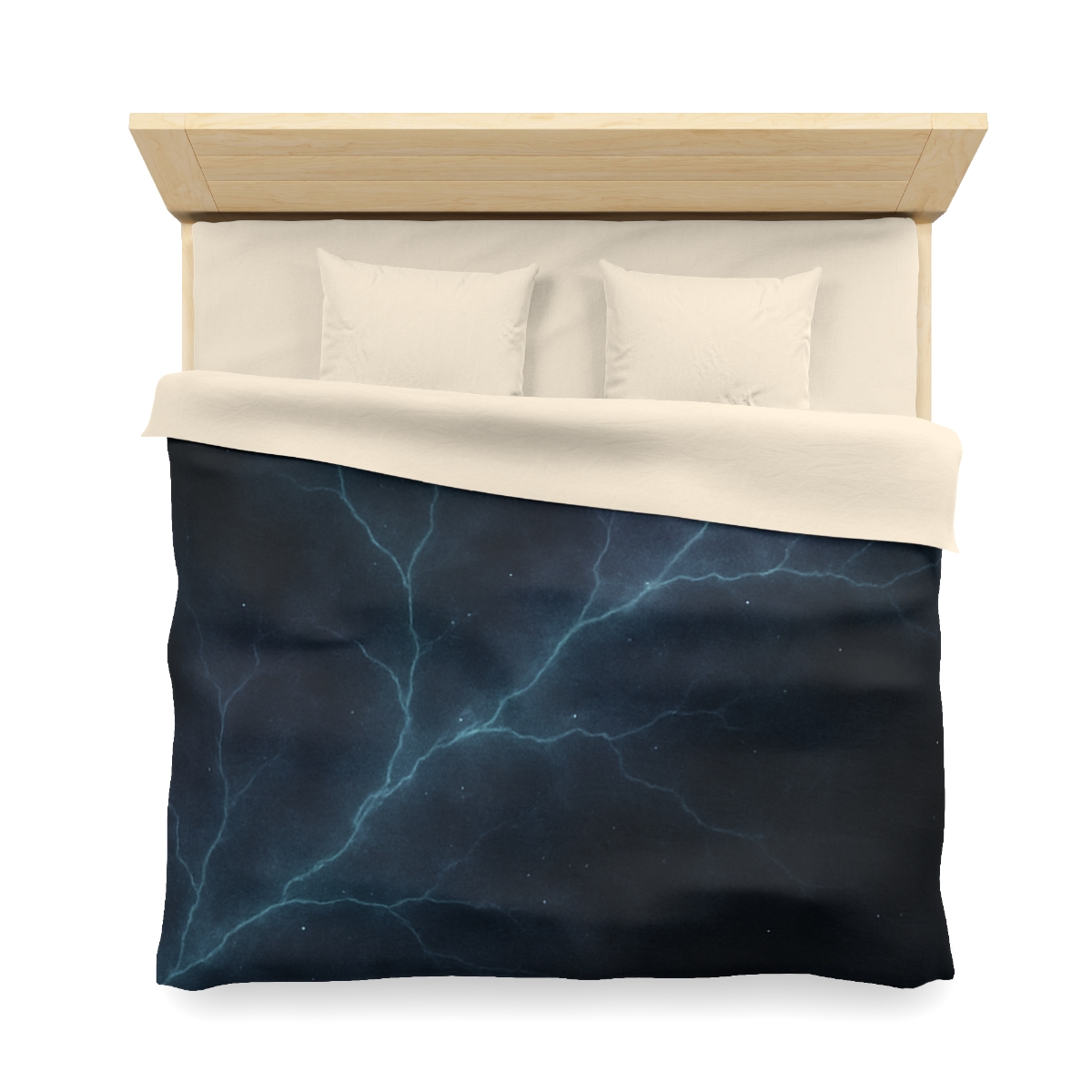 Dark Matter Vein Bloom personalized bedding duvets
