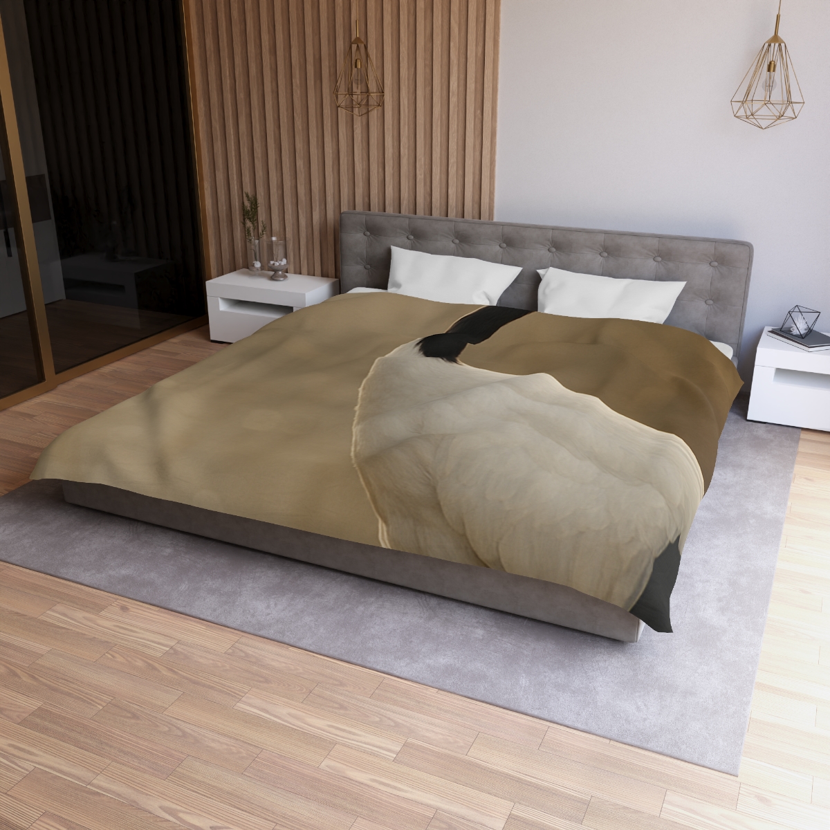 Silent Poise Red Crowned Crane soft comforter duvets