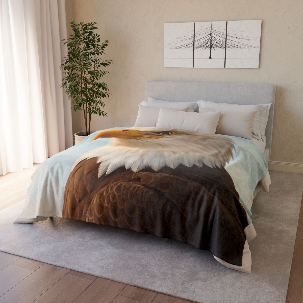 Sky Sovereign Bald Eagle custom blankets
