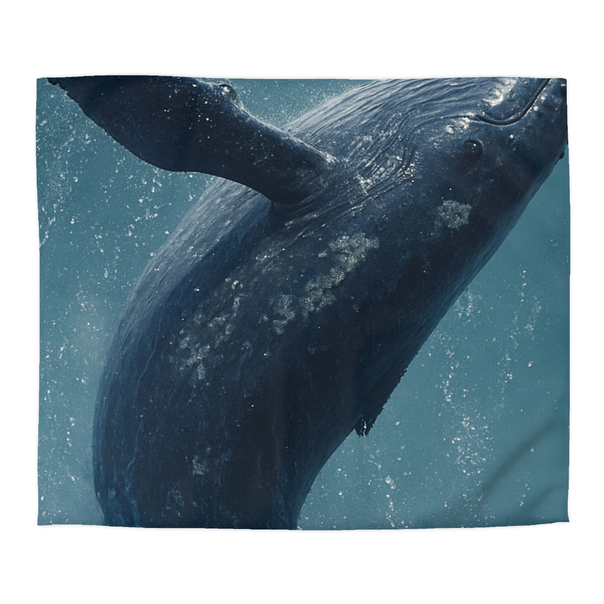 Ocean Song Humpback Whale designer printed duvets