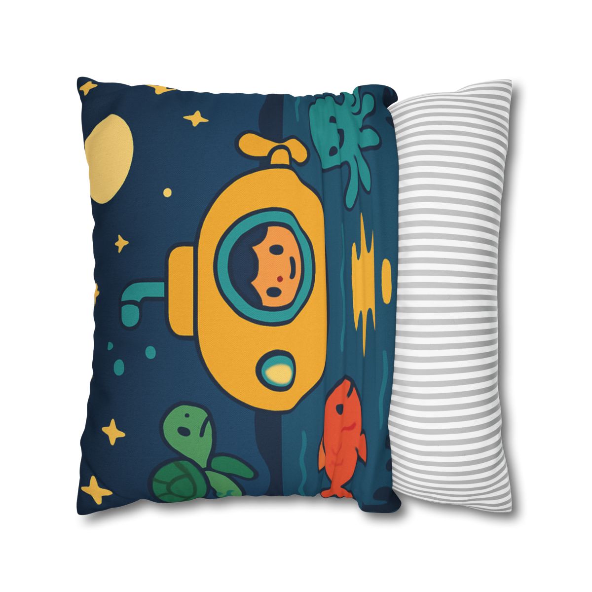 Starry Ocean Explorers soft cotton pillow cases