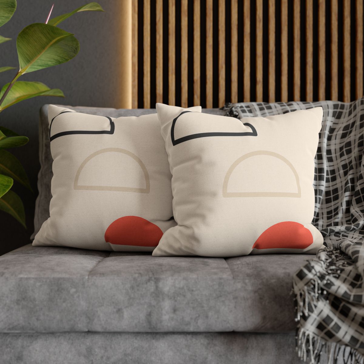 Staggered Arc Trio trendy patterned pillow cases