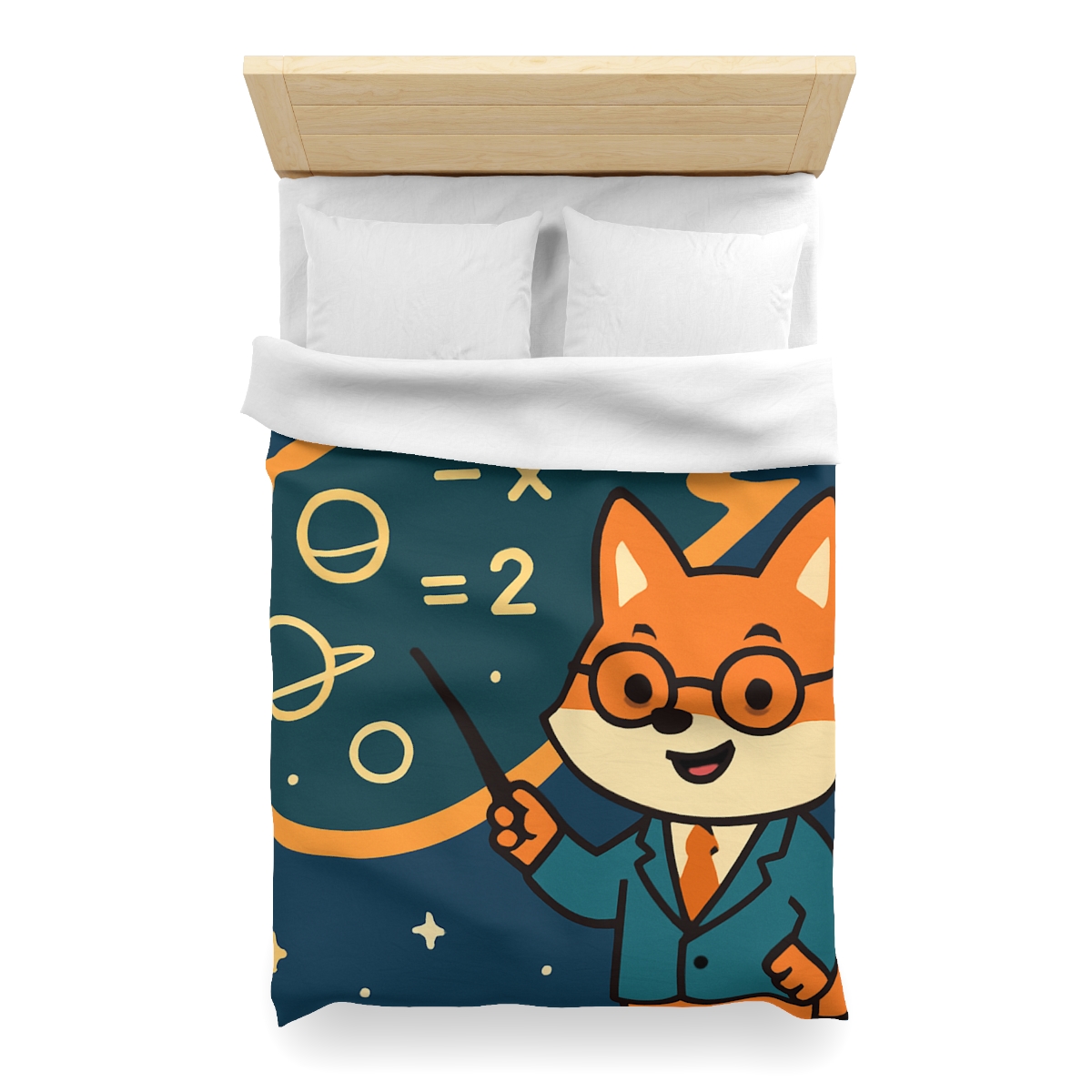 Comet Classroom With A Curious Fox soft comforter duvets